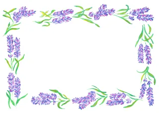 Lavender The edge of the Frame Stickdatei