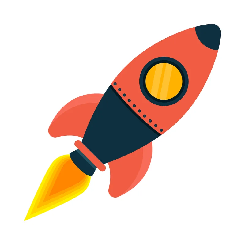 Rocket launch Rocket ship Icon Stickdatei – Kinder