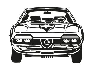 Car Alfa montreal Oldtimer Stickdatei – Fahrzeuge