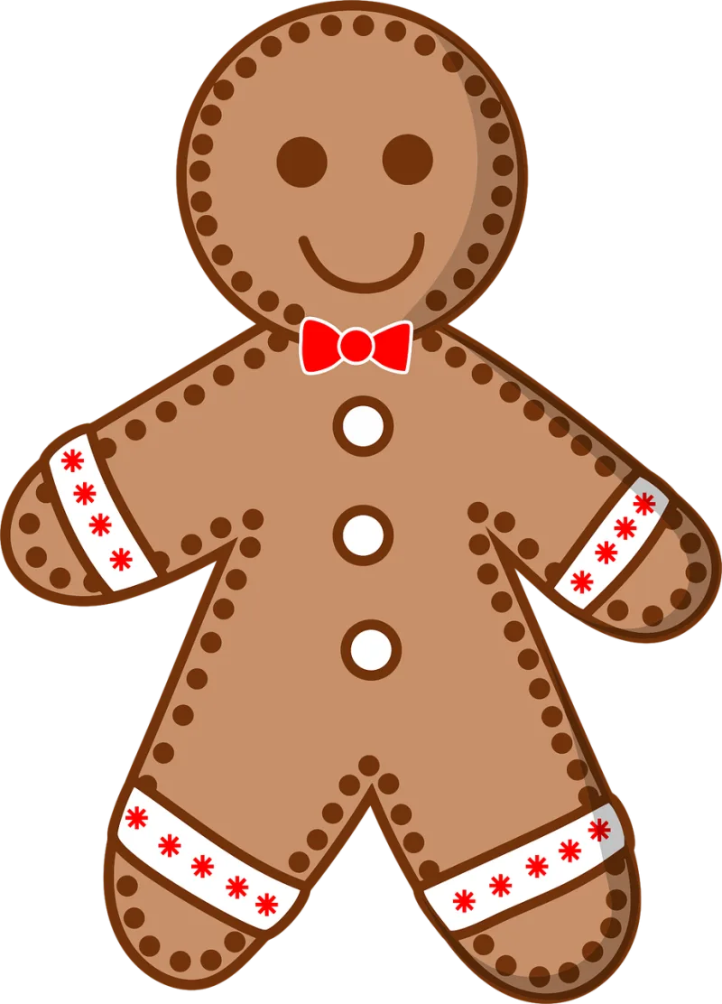 Gingerbread man Cookie Christmas Stickdatei – Essen & Trinken
