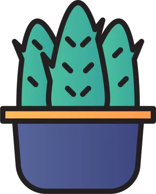 Succulent Plant Icon Stickdatei