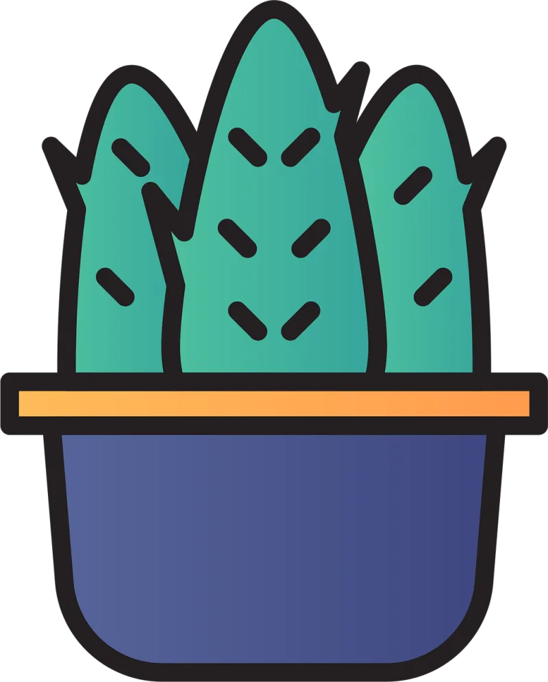Succulent Plant Icon Stickdatei – Natur