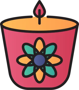 Candle Scented candle Icon Stickdatei