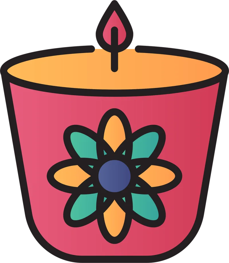Candle Scented candle Icon Stickdatei – Weihnachten
