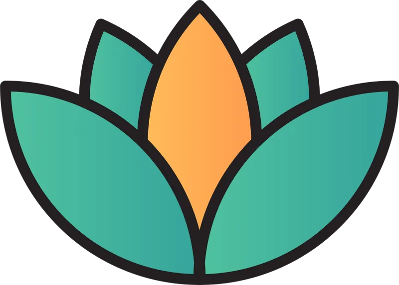 Lotus Meditation Icon Stickdatei – Blumen