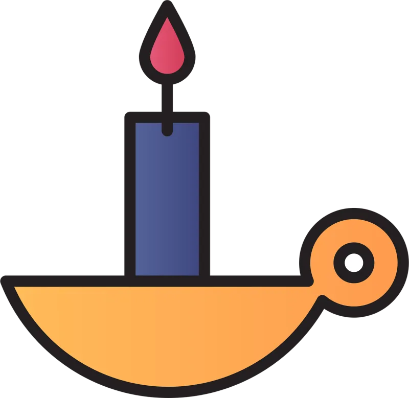 Candle Light Icon Stickdatei – Weihnachten