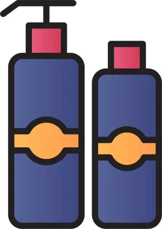 Skincare Bottles Icon Stickdatei – Kinder