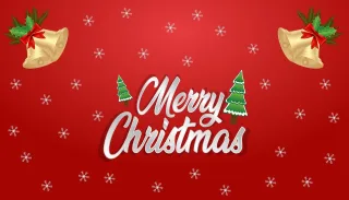 Christmas Greeting Typography Stickdatei