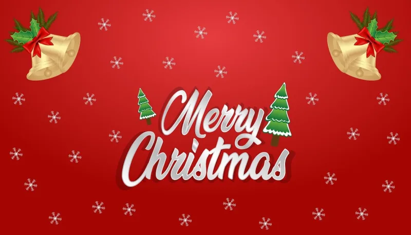Christmas Greeting Typography Stickdatei – Weihnachten
