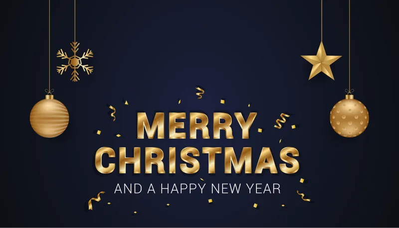 Merry christmas Happy new year Greetings Stickdatei – Weihnachten
