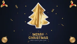 Christmas tree Greeting Christmas Stickdatei