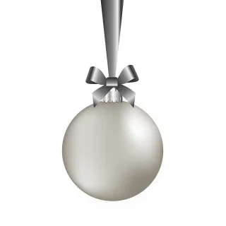 Bauble Ribbon Christmas Stickdatei