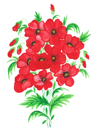 Poppies Poppy Field Stickdatei
