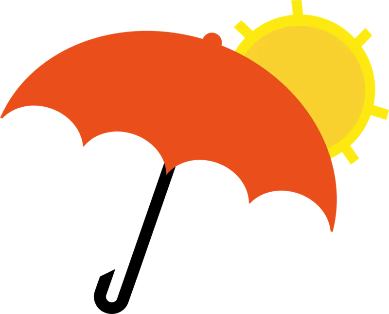 Umbrella Orange Drops Stickdatei – Natur