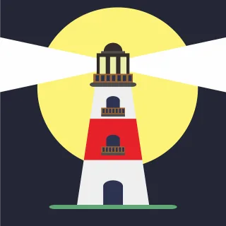Lighthouse Tower Beacon Stickdatei