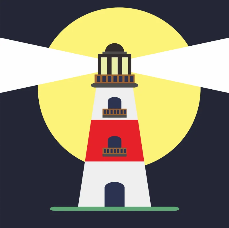 Lighthouse Tower Beacon Stickdatei – Natur