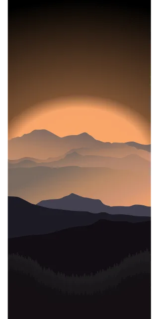 Mountains Beautiful wallpaper Sunset Stickdatei