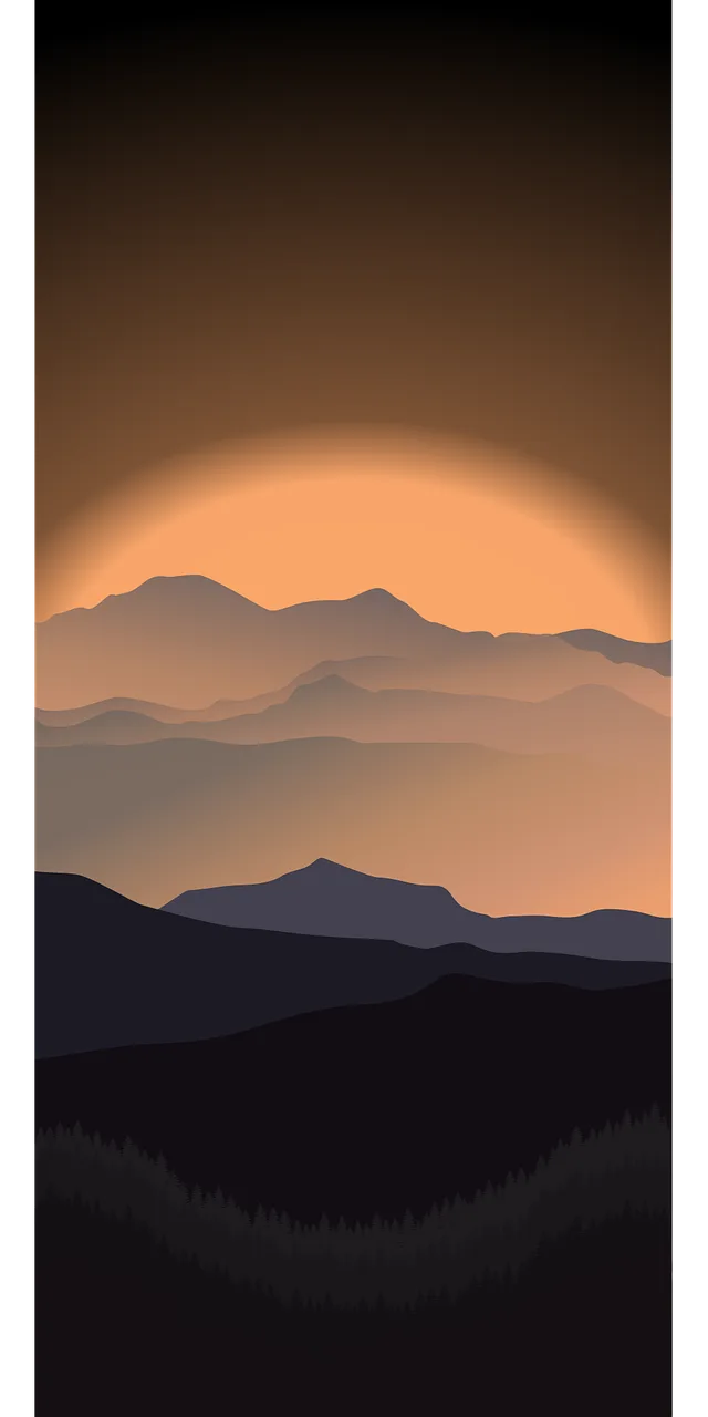 Mountains Beautiful wallpaper Sunset Stickdatei – Natur