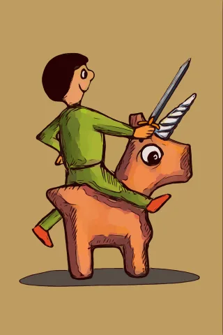 Boy Unicorn Horse Stickdatei