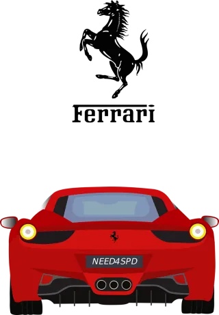 Car Ferrari Supercar Stickdatei – Fahrzeuge