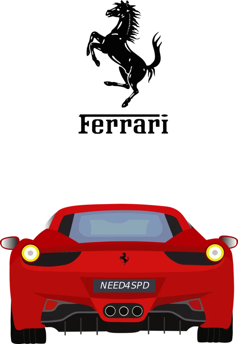 Car Ferrari Supercar Stickdatei – Fahrzeuge