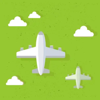 Aerial Flight Plane Stickdatei