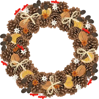 Christmas Christmas wreath Wreath Stickdatei