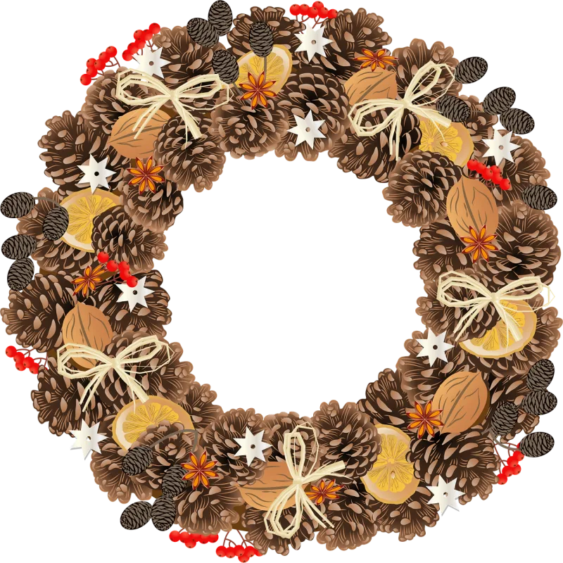Christmas Christmas wreath Wreath Stickdatei – Weihnachten