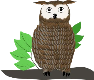 Animal Owl Icon Stickdatei – Tiere