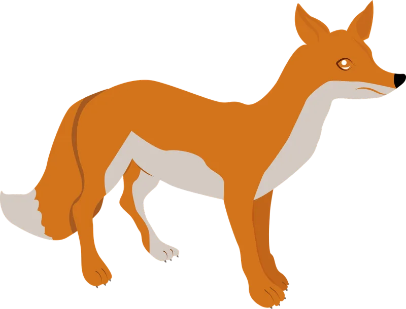 Animal Fox Icon Stickdatei – Tiere