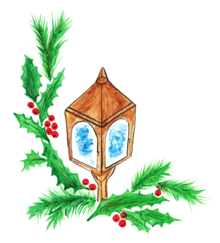 Christmas Lamp Light Stickdatei