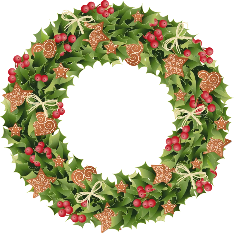 Christmas Christmas wreath Holly wreath Stickdatei – Weihnachten