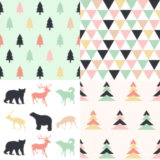 Animal Background Card Stickdatei