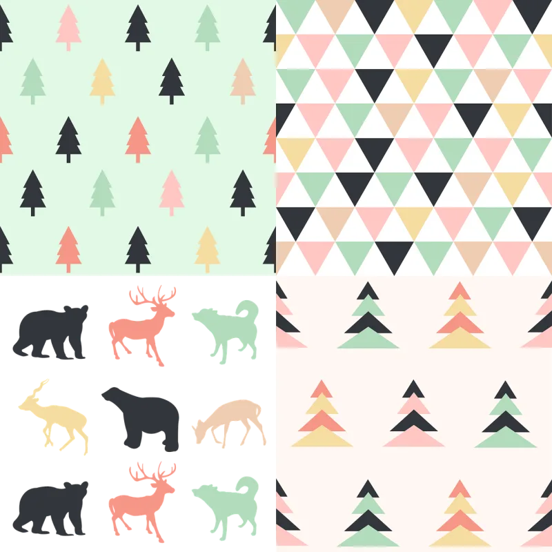 Animal Background Card Stickdatei – Weihnachten