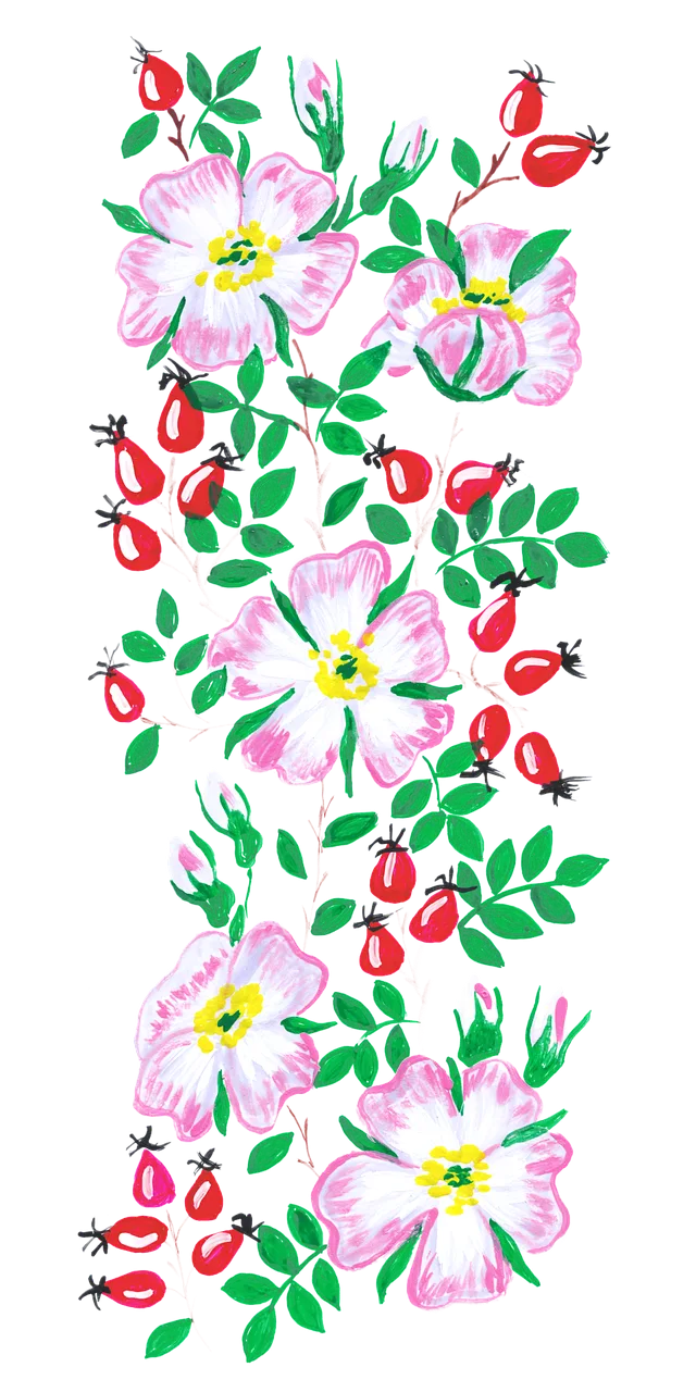 Flowers Petals Bouquet Stickdatei – Blumen