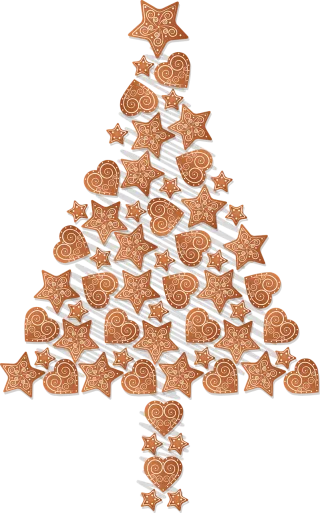 Christmas tree Christmas Gingerbread Stickdatei – Weihnachten