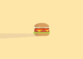 Burger Food Meal Stickdatei