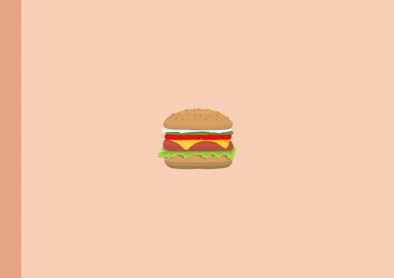 Burger Food Eat Stickdatei – Essen & Trinken