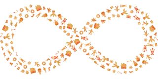 Gingerbread Infinite Infinity Stickdatei – Weihnachten
