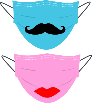 Coronavirus Virus Mask Stickdatei