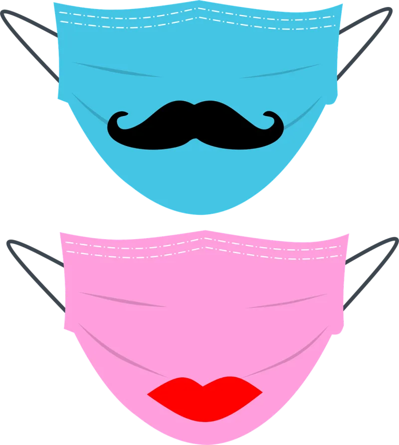 Coronavirus Virus Mask Stickdatei – Herzen & Liebe