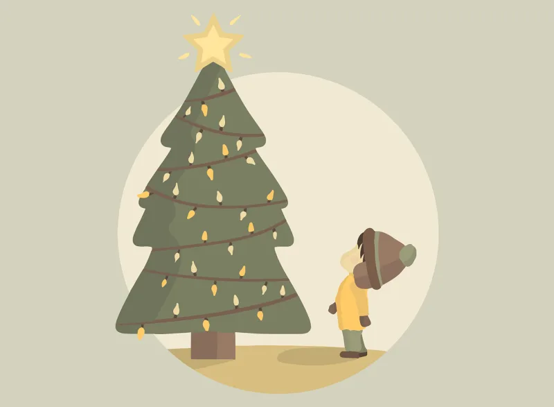 Christmas Tree Celebration Stickdatei – Weihnachten
