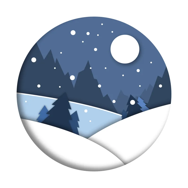 Christmas Snow Snowing Stickdatei – Weihnachten