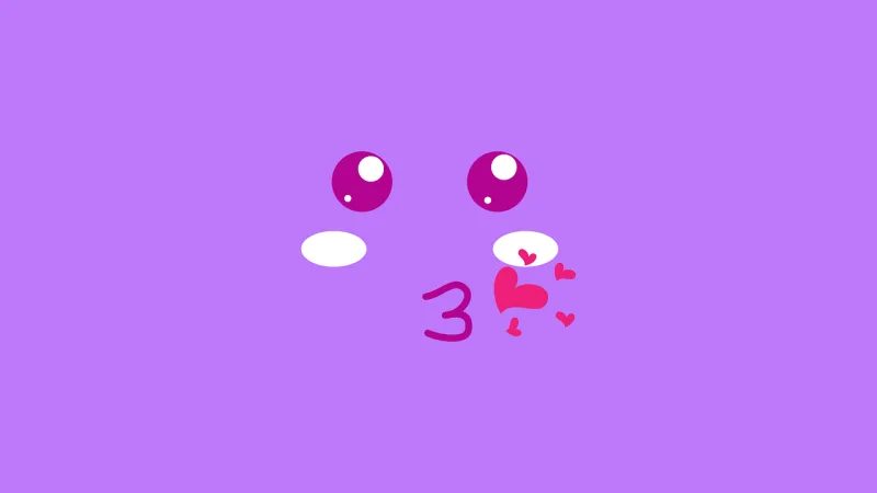 Smiley Kiss Cartoon Stickdatei – Herzen & Liebe