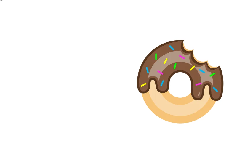 Doughnut Food Dessert Stickdatei – Essen & Trinken