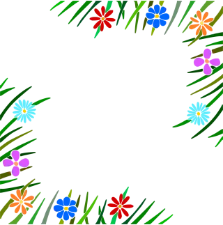 Spring The edge of the Border Stickdatei – Blumen
