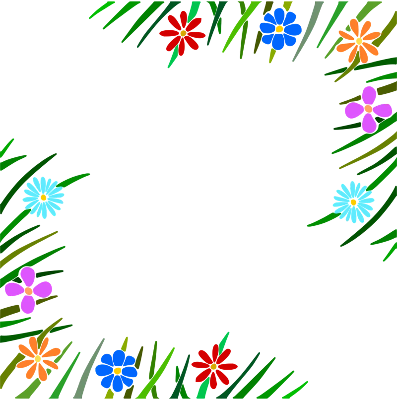 Spring The edge of the Border Stickdatei – Blumen