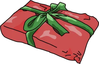 Christmas Present Gift Stickdatei