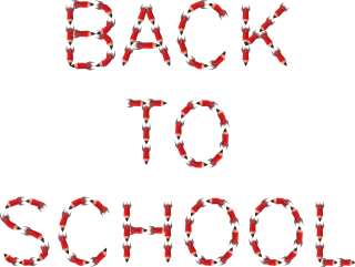 Back to school Pencil Rocket Stickdatei