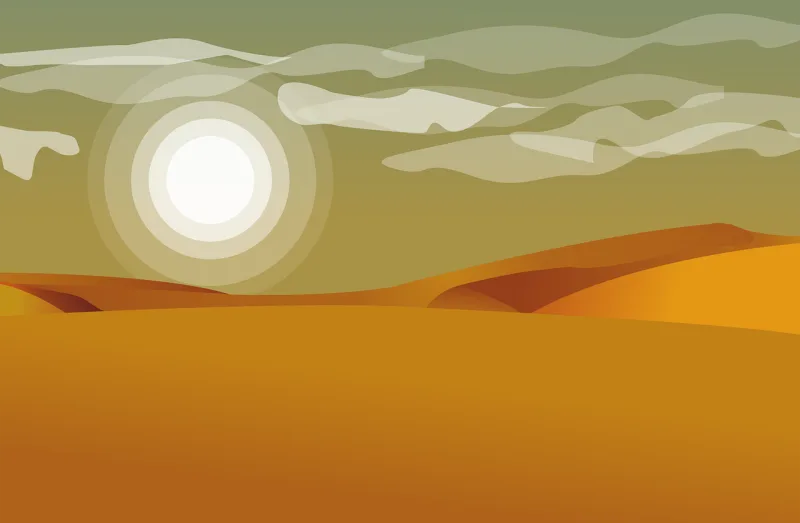 Desert Sand Dunes Stickdatei – Natur
